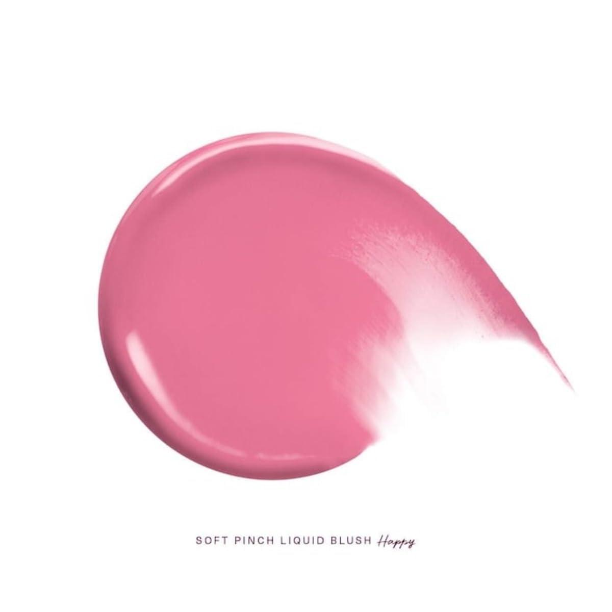 Rare Beauty by Selena Gomez Soft Pinch Liquid Blush Mini Size - Happy - Dewy Cool Pink - Image 4