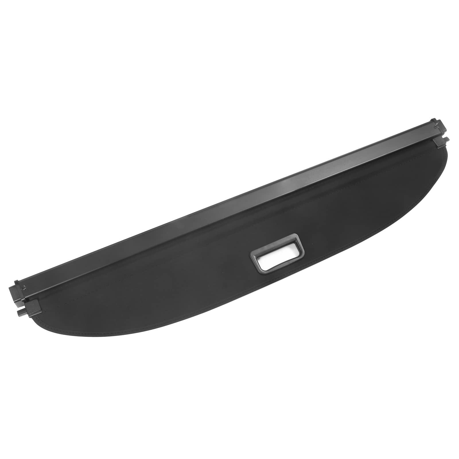 IKON MOTORSPORTS, Rear Cargo Cover Compatible with 2020-2022 Tesla Model Y, Retractable Rear Trunk Security Cargo Cover Black PVC & Aluminum Alloy Canvas Style - Image 5