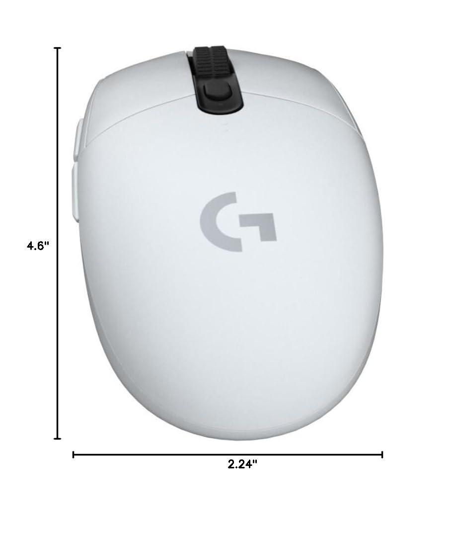 Logitech G305 LIGHTSPEED Wireless Gaming Mouse, Hero 12K Sensor, 12,000 DPI, Lightweight, 6 Programmable Buttons, 250h Battery Life, On-Board Memory, PC/Mac - White - Image 10