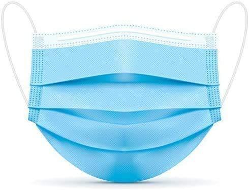 [Pack of 100] Single Use Disposable Face Mask, Effective Filtration, Bulk Pack 3-Ply Masks Facial Cover with Elastic Earloops For Home, Office, School, and Outdoors - Image 2