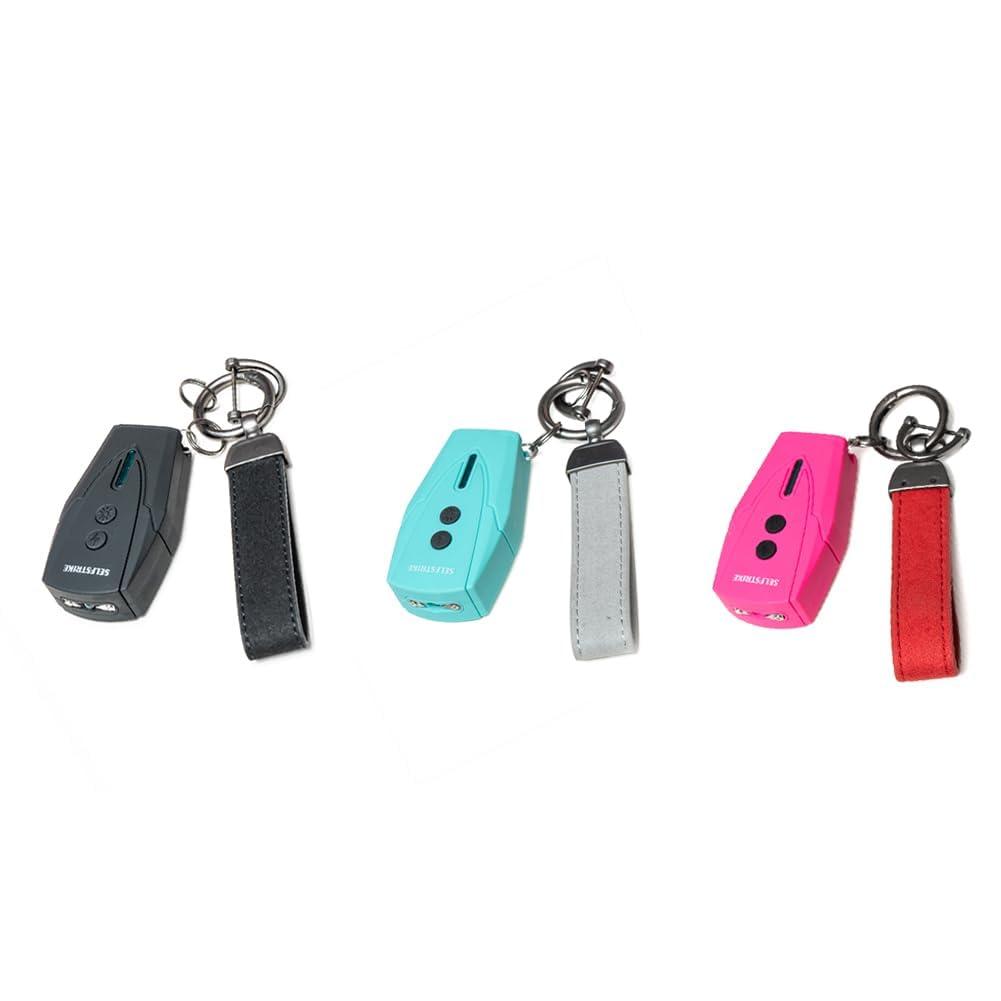 Selfstrike Mini Stun Gun with LED Flashlight and Wrist Strap – Unique Key Chain Design – Using Anti Slip Materials can Better and Faster aim with Charging Cable,mini Screwdriver and User Manual - Image 6