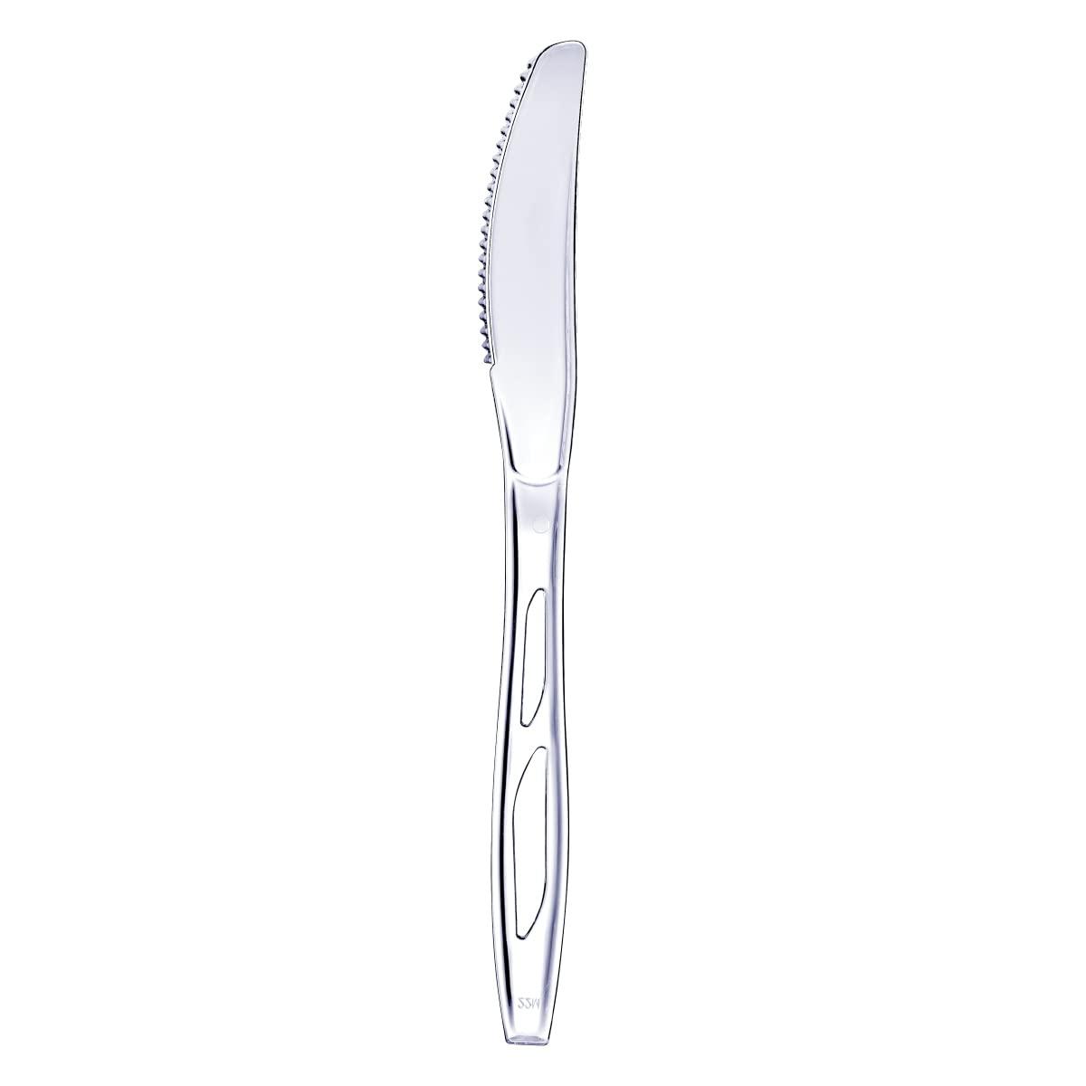 Comfy Package [200 Count Premium Heavyweight Disposable Knives - Clear Plastic Knives Heavy Duty, Perfect for Parties, Events, and Catering - Image 3