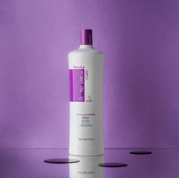 Fanola No Yellow Purple Shampoo - Purple Color Depositing Shampoo for Blondes, Bleached & Grey Hair - Formulated with Violet Pigment to Remove Brassy Tones from Hair (33.8 Fl oz) - Image 2