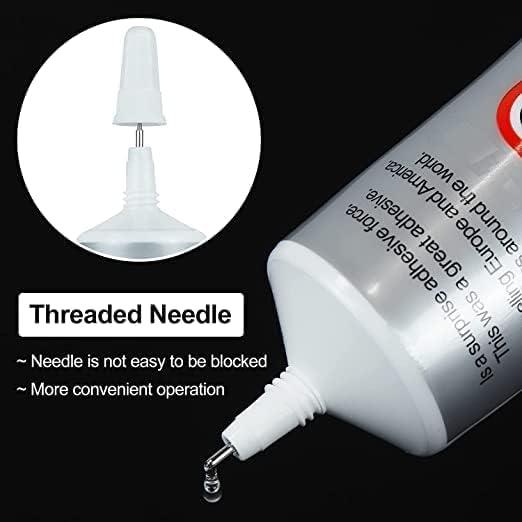 B6000 Jewelry Glue Clear for Rhinestone, Craft Adhesive Glue with Precision Tip, Multifunctional Glue for Rhinestones Crafts, Clothes Shoes, Fabric, Jewelry Making, Cell Phones (50 ml/ 1.68oz) - Image 5