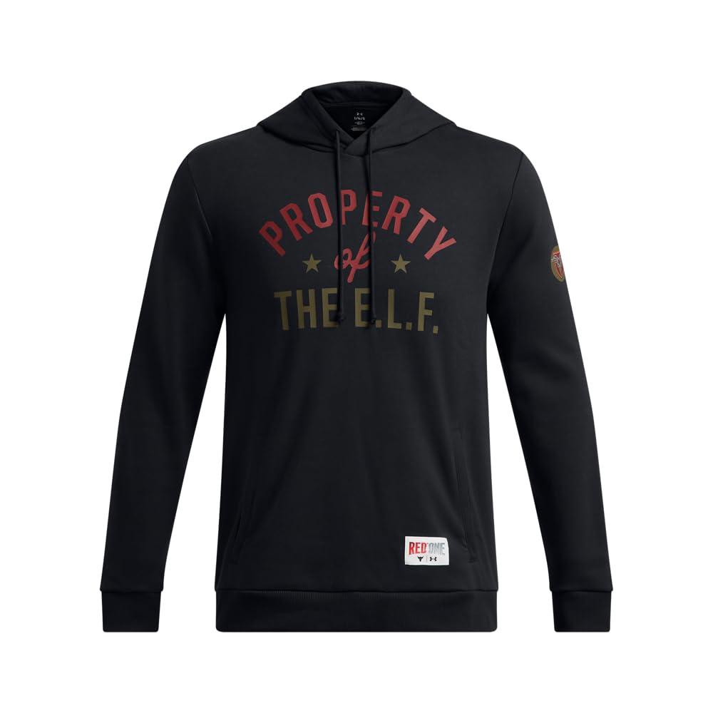 Under Armour Men's Project Rock Red One E.l.f. Hoodie - Image 3