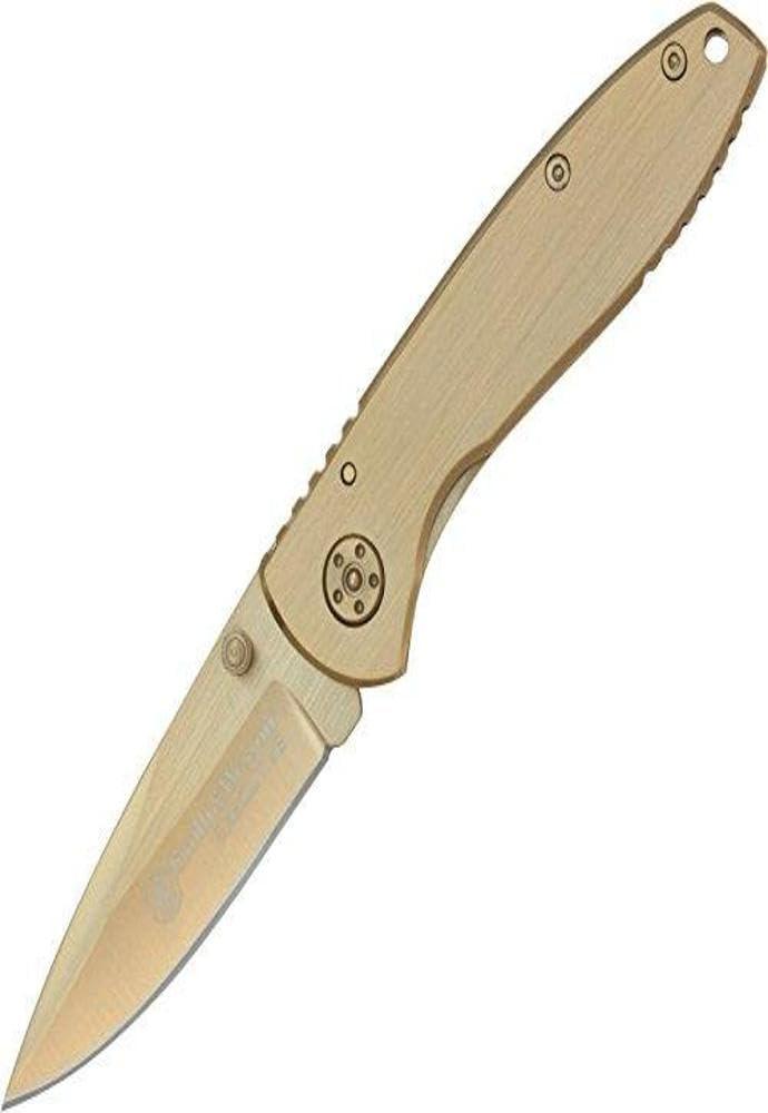 Smith & Wesson Executive CK110GL 6.8in High Carbon S.S. Folding Knife with 2.8in Drop Point Blade and Aluminum Handle for Outdoor, Tactical, Survival and EDC - Image 4