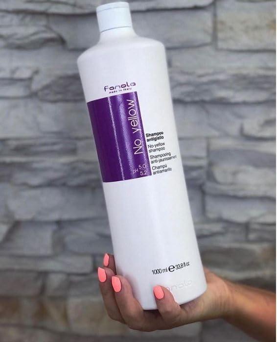 Fanola No Yellow Purple Shampoo - Purple Color Depositing Shampoo for Blondes, Bleached & Grey Hair - Formulated with Violet Pigment to Remove Brassy Tones from Hair (33.8 Fl oz) - Image 3