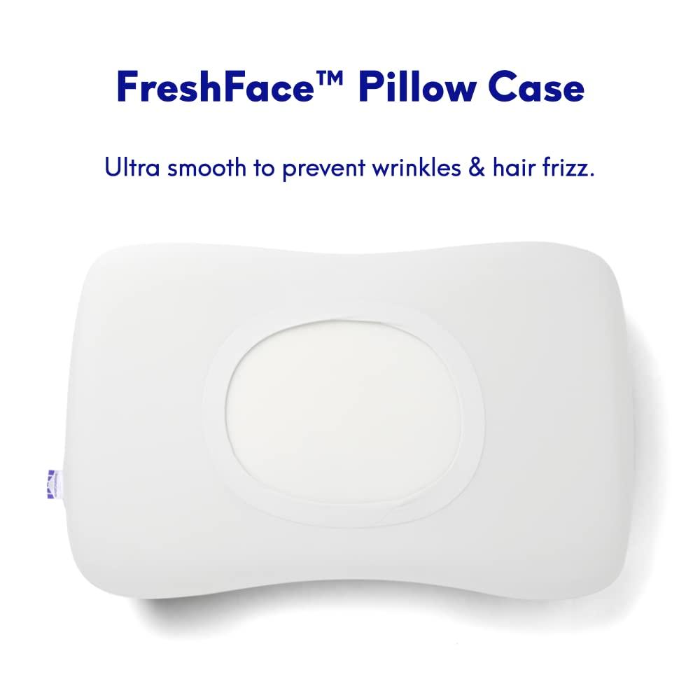 C CUSHION LAB Deep Sleep Pillow, Patented Ergonomic Contour Design for Side & Back Sleepers, Orthopedic Cervical Shape Gently Cradles Head & Provides Neck Support & Shoulder Pain Relief - Calm Grey - Image 6