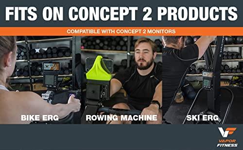 Vapor Fitness Phone Holder Made for PM5 Monitors of Concept 2 Rower, SkiErg and BikeErg - Silicone Smartphone Cradle Compatible with Concept 2 Rowing Machine. Ideal Rower Accessories - Image 6