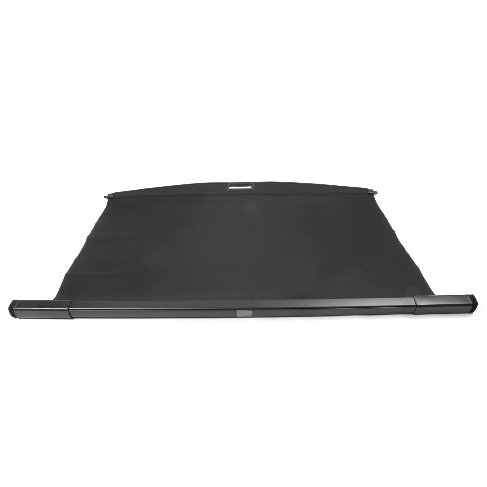 IKON MOTORSPORTS, Rear Cargo Cover Compatible with 2020-2025 Toyota Highlander, Retractable Rear Trunk Security Cargo Cover Luggage Shade Black PVC & ABS & Aluminum Canvas Texture Style, 2021 - Image 6