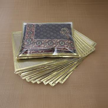 Transparent Saree Covers/Bags with Stainless Steel Zipper Lock, Suitable for Single Saree Pack (10) - Image 8