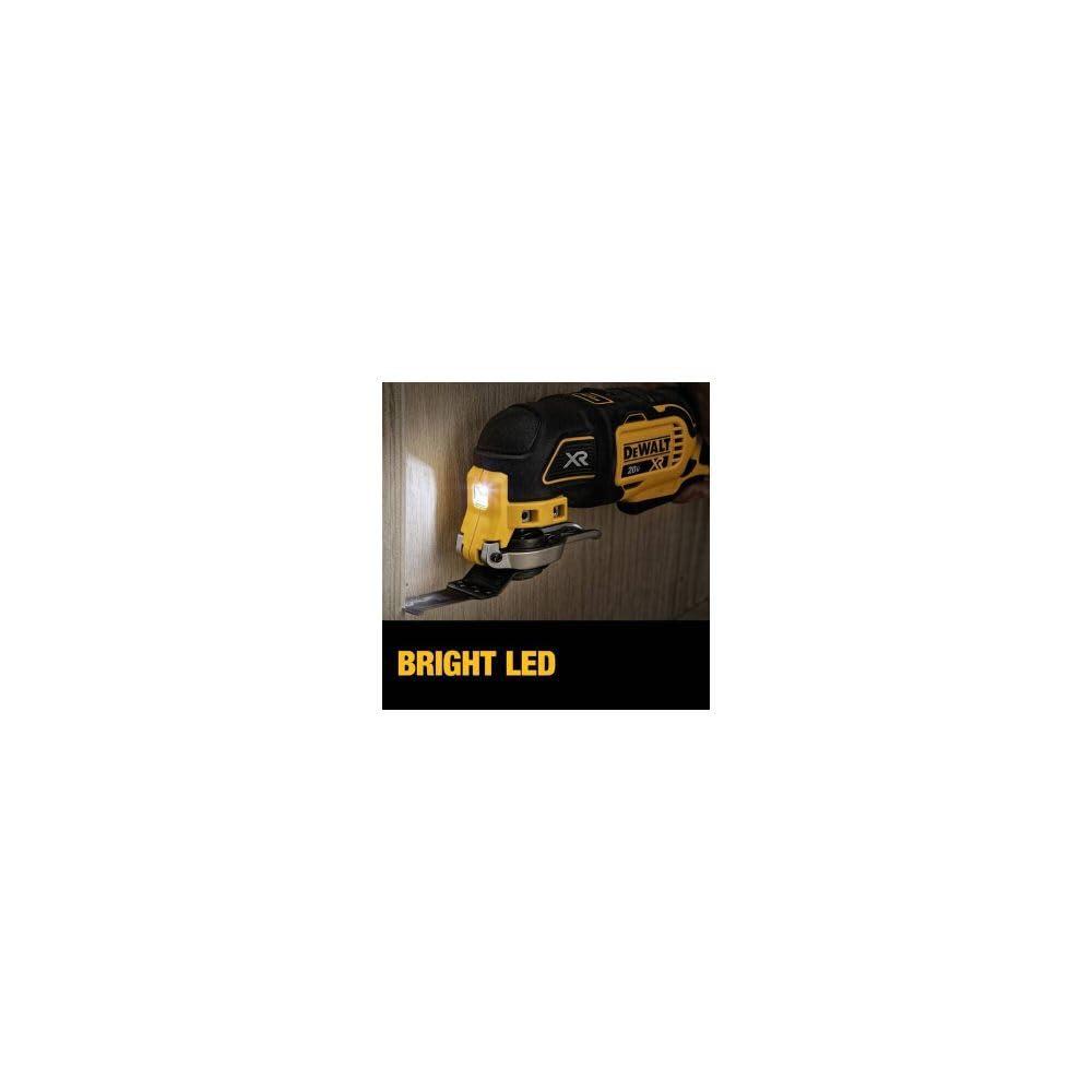 DEWALT 20V Oscillating Tool, Cordless, Wood Blades, Sandpaper, Tool Bag, Battery and Charger Included (DCS356SD1) - Image 6