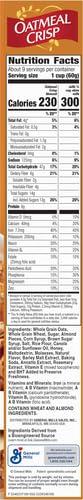 Oatmeal Crisp Heart Healthy Cereal, High Fiber Cereal Made with Whole Grain, 19.7 oz - Image 11