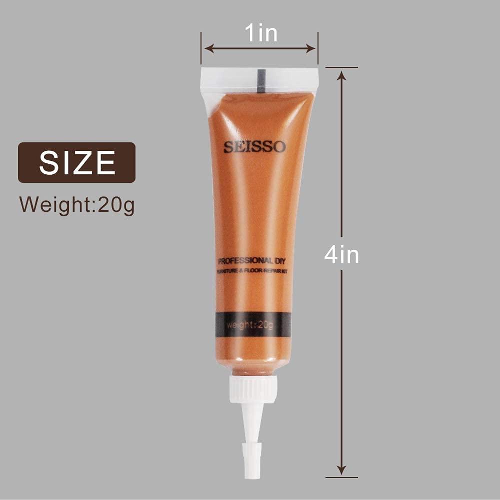 SEISSO Wood Repair Kit Touch up Paint Restore Any Wooden Furniture Stain, 12 Colors Cover Surface Scratch for Wooden Floor Table, Filler Furniture Paint Oak, Cabinet, Door, Veneer, Walnut - Image 3