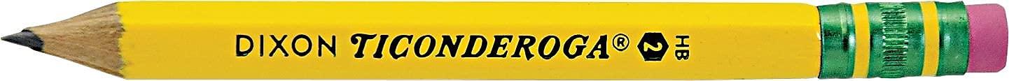 Ticonderoga Golf Pencils With Erasers, #2 HB Lead, Yellow, Pack Of 72 - Image 3