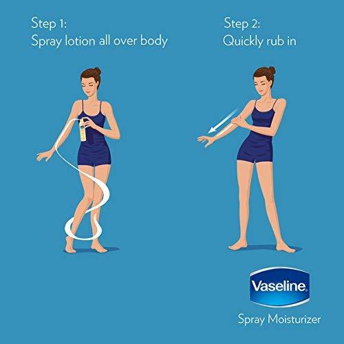 Vaseline Aloe Soothe Spray 2-Pack – Non-Greasy, Fast-Absorbing All-Over Soothing Moisturizer for Dry Skin, 6.5 Oz Ea - Image 4