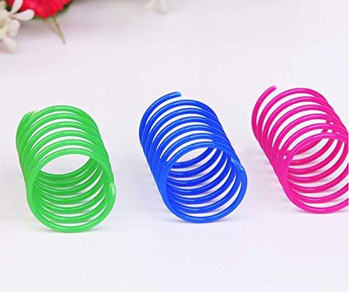 ISMARTEN 120 Pack Cat Spring Toy, Colorful Interactive Cat Toy Plastic Coil Springs Cat Toy for Swatting, Biting, Hunting Kitten Toys - Image 7