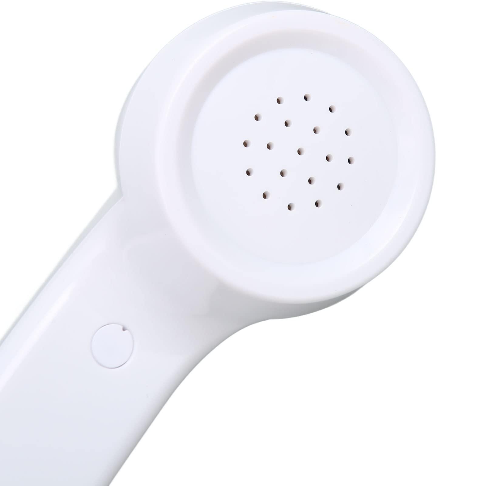 Retro 3.5mm Telephone Handset, Cell Phone Handset , Microphone Handset for Mobile Phone, Cell Phone Receiver Mini Handheld Receiver Cell Phone for Mobile Phones Computers (White) - Image 6