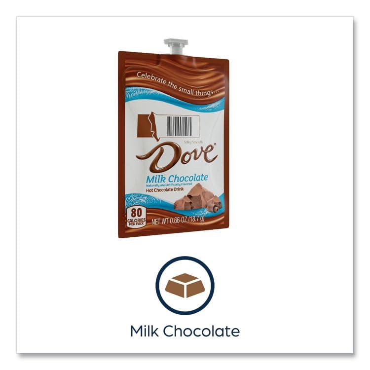 Dove Hot Chocolate Freshpack Milk Chocolate 0.66 oz Pouch 72/Carton - Image 3