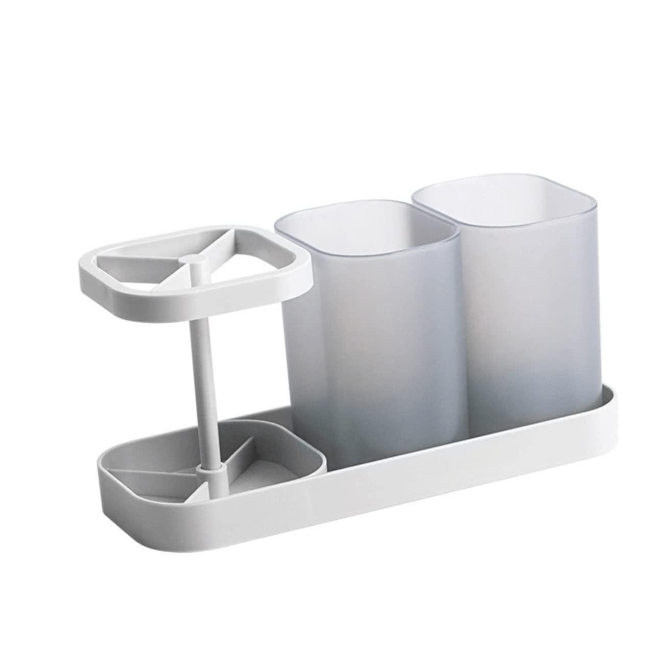 LIFKOME 1pc Storage Rack for Bathroom Supplies Toothbrush and Toiletry Holder Wash Cup Stand Easy to Clean and Store for Dorms and Hotels