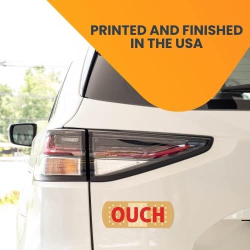Magnet Me Up Ouch Band Aid Magnet Decal, 3x8 Inches Heavy Duty Automotive Magnet for Car Truck SUV - Image 4