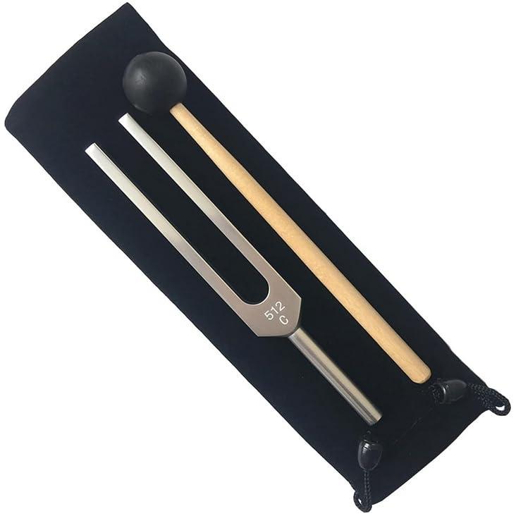 DiDiBirDi 512Hz Tuning Fork, Aluminum Alloy, Includes Silicone Hammer and Storage Bag for Yoga,Meditation,Relaxation - Image 4