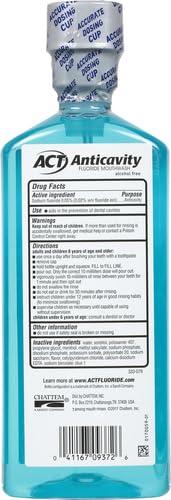 ACT Anticavity Fluoride Mouthwash With Zero Alcohol, Arctic Blast, 18 fl. oz. - Image 3