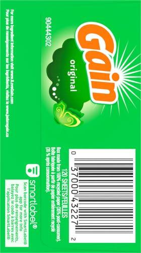 Gain Original Dryer Sheets, 120 Count - Image 13
