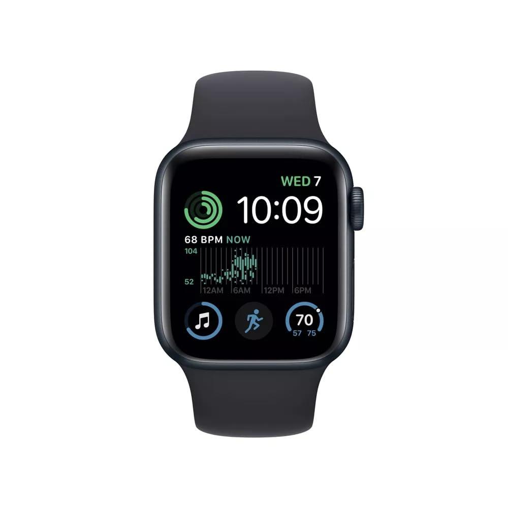 Apple Watch Series 7 (GPS, 45mm) Midnight Aluminum Case with Midnight Sport Band (Renewed) - Image 2