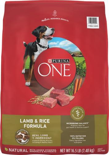 Purina ONE Dry Dog Food Lamb and Rice Formula - 16.5 lb. Bag - Image 4