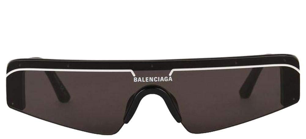 Balenciaga Shield Sunglasses BB0003S 001 Black 99mm 0003 - Image 2