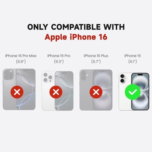 LUCKYCOIN for iPhone 16 Case 6.1in for Women, Leather Wallet Phone Case with Cover Card Holder,Purse with Snap Closure,with Adjustable/Removable Crossbody Strap Hands Free Carry - Black - Image 7