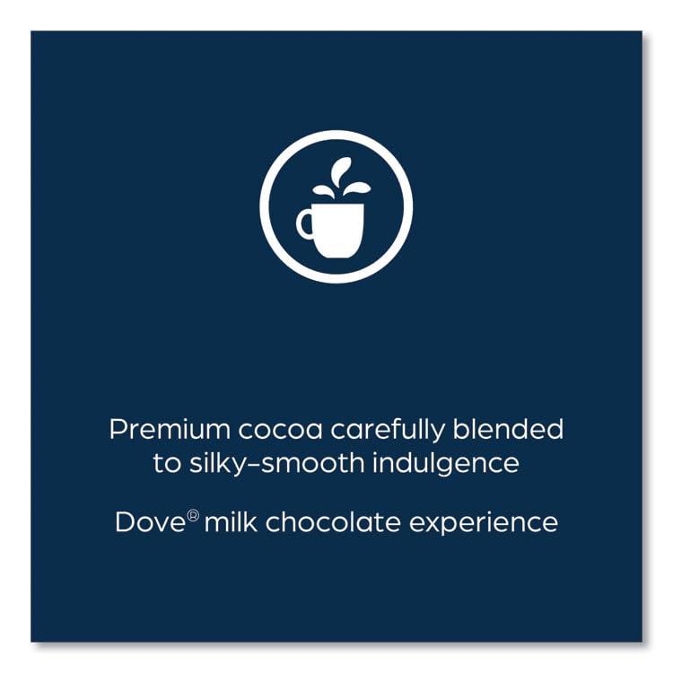 Dove Hot Chocolate Freshpack Milk Chocolate 0.66 oz Pouch 72/Carton - Image 2