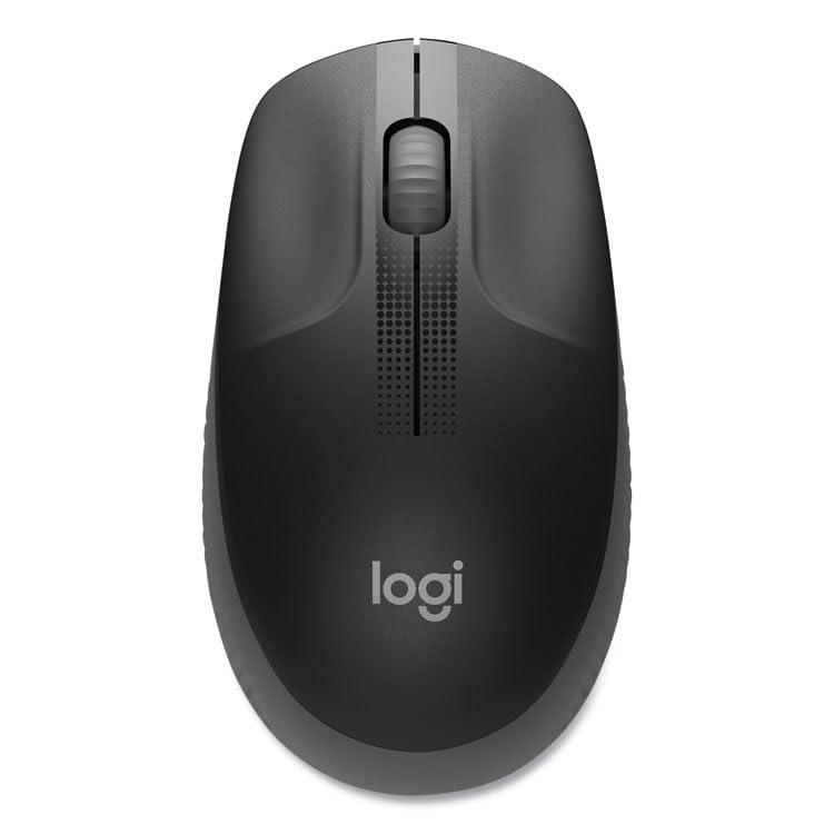 Logitech Wireless Mouse M190 - Full Size Ambidextrous Curve Design, 18-Month Battery with Power Saving Mode, Precise Cursor Control & Scrolling, Wide Scroll Wheel, Thumb Grips (Charcoal) - Image 4