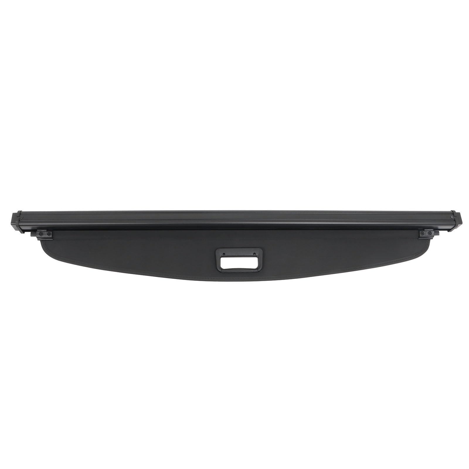 IKON MOTORSPORTS, Rear Cargo Cover Compatible with 2020-2025 Ford Escape, Retractable Rear Trunk Security Cargo Cover Luggage Shade Black Canvas - Image 7