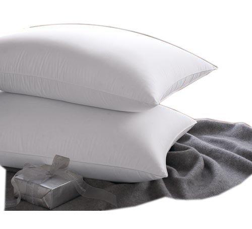 East Coast Bedding Goose Down Sleeping Pillow White 600 Fill Power with 400 Thread Count 100% Cotton for Couch, Side Sleeper, Travel & Bed Pillows - King Size Firm - 2 Pack