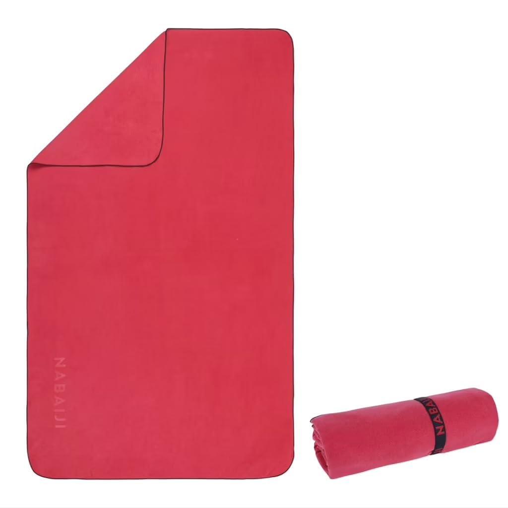 Nabaiji Microfiber Towel Size L 80 X 130 cm - Burgundy - Image 1