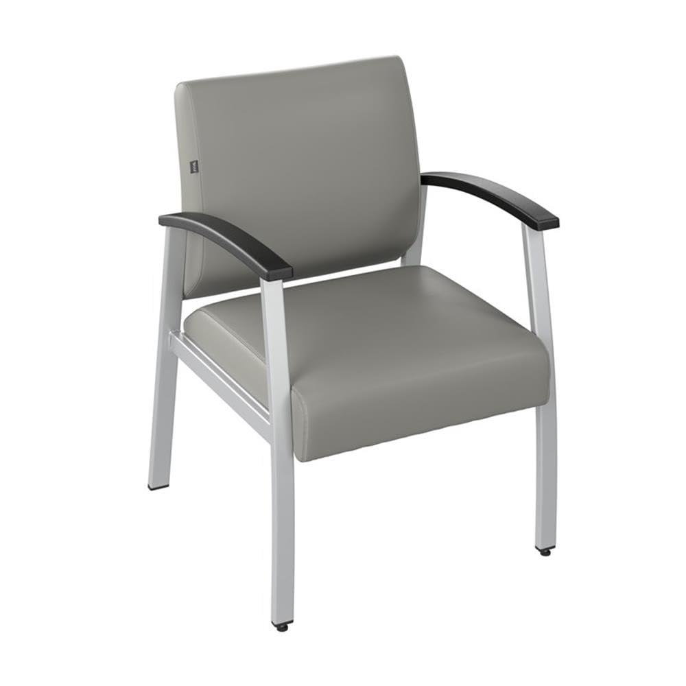 Bush Business Furniture Arrive Waiting Room Guest Chair with Arms in Light Gray Vinyl, Reception Area Seating for Office and Lobby - Image 4