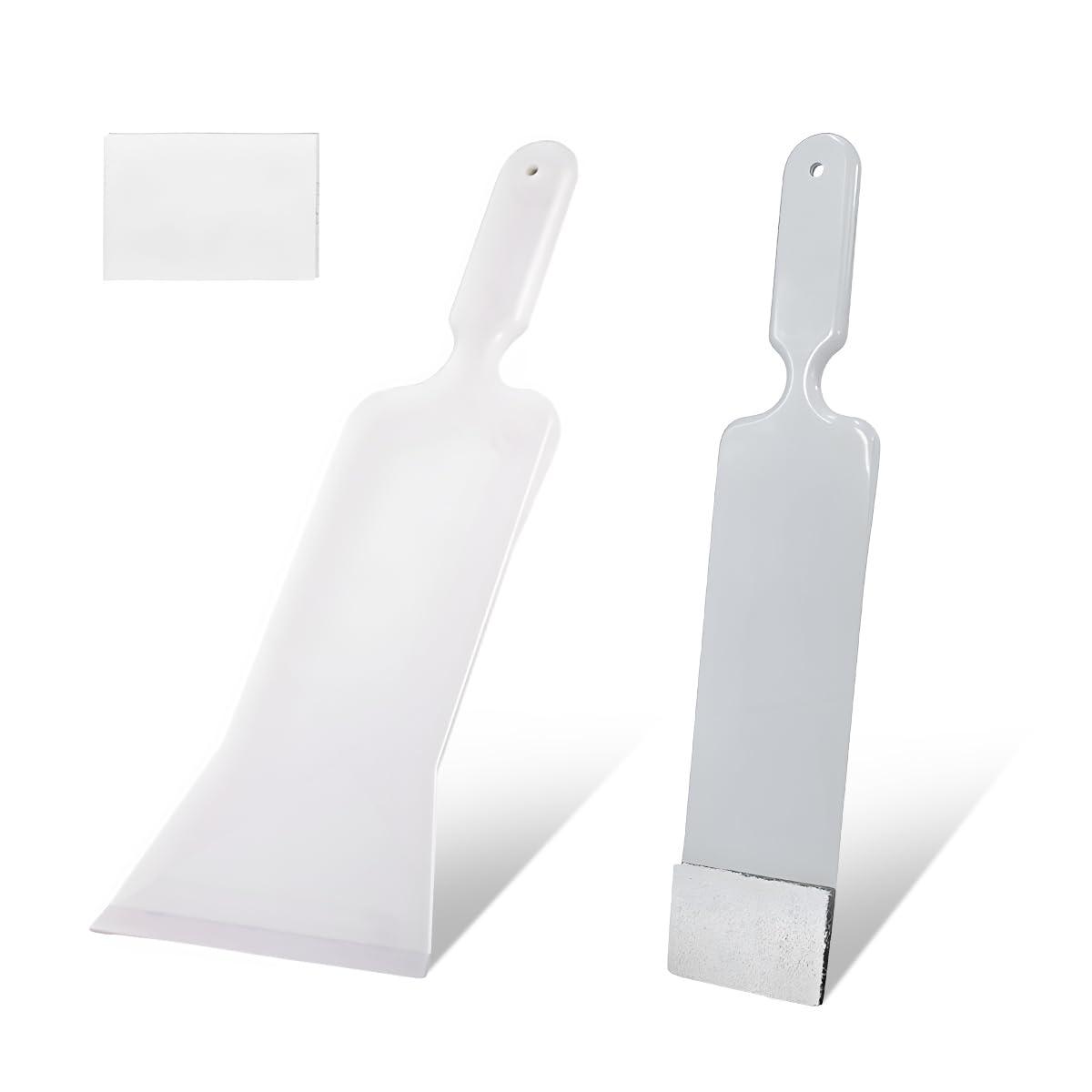 Yourkar 2 PCS Car Paddle Bulldozer Squeegee, Long Handle Window Tint Film Installation Tools, Paddle Bulldozer Scraper for Car Front Rear Windows Glass Cleaning, Car Accessories