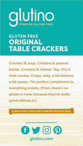 Glutino Gluten Free Table Crackers, Premium Squares, Original, 7 oz - Image 9