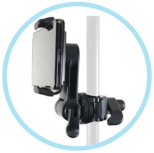 Accessory Basics Music Boom Mic Microphone Stand Smartphone Mount w/360° Swivel Adjust Holder for All Smartphones up to 3.75 inches Wide (Zoom Video Compatible) - Image 5