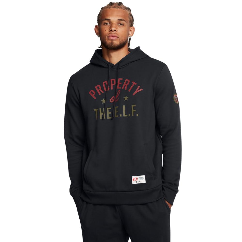 Under Armour Men's Project Rock Red One E.l.f. Hoodie