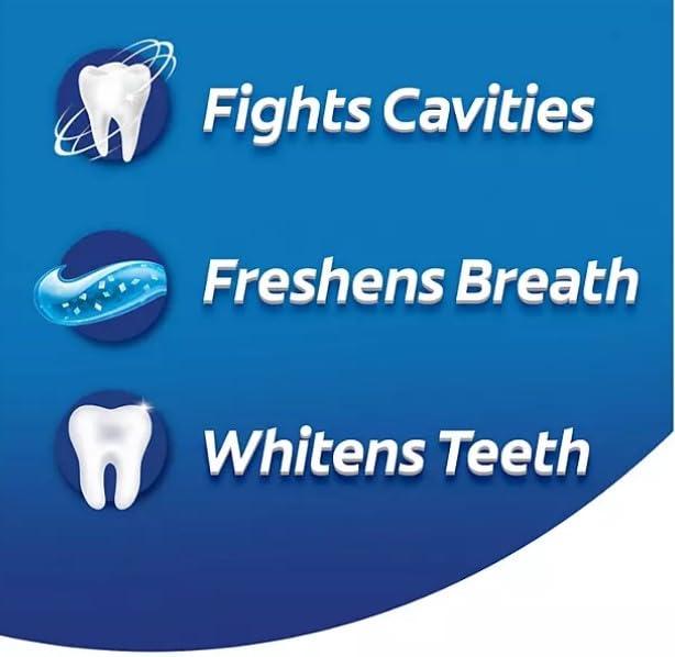 4-Pack Cavity Protection Fresh Toothpaste with Fluoride, Regular Flavor, 8oz, (Total 32 oz) Plus 1-Pack ODWIRA Toothbrush for Colgate Toothpaste - Image 3
