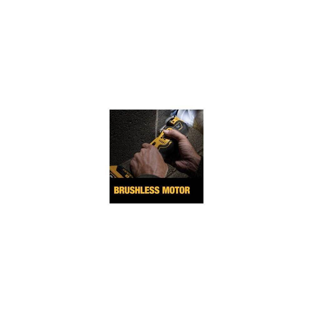DEWALT 20V Oscillating Tool, Cordless, Wood Blades, Sandpaper, Tool Bag, Battery and Charger Included (DCS356SD1) - Image 7