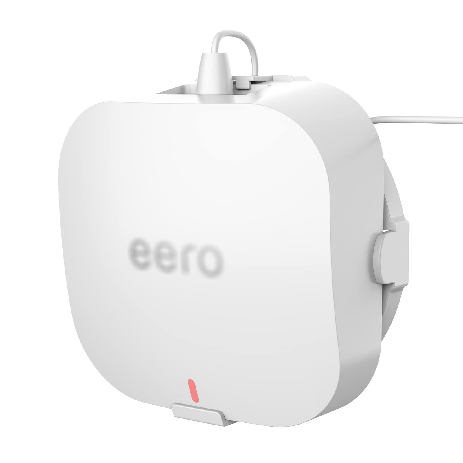 Growalleter Wall Mount for eero Pro 6E mesh Wi-Fi System, Wall Mount Holder for eero Pro 6E with Cord Management (2 Pack) - Image 1