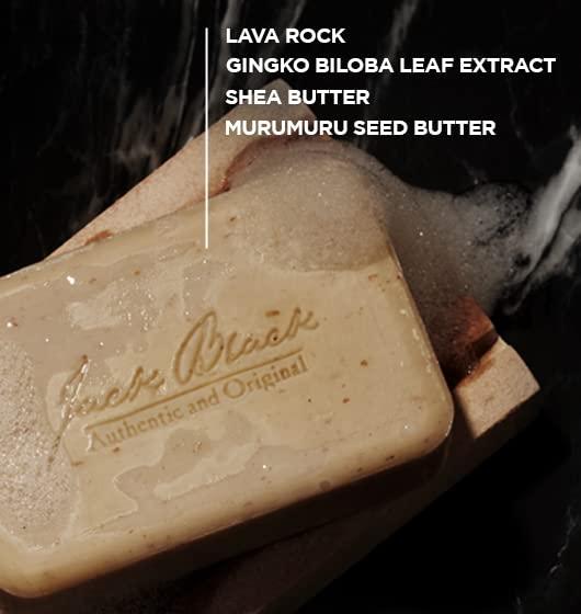 Jack Black Turbo Body Bar Scrubbing Soap - Mens Bar Soap, Exfoliating Bar Soap for Men, Mens Soap Bar, Soap, Exfoliating Soap Bar Men, Mens Body Soap Bar, Mens Body Scrub with Lava Rock - Image 3