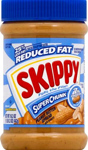 SKIPPY Reduced Fat SUPER CHUNK Extra Crunchy Peanut Butter Spread, 16.3 Ounce - Image 4