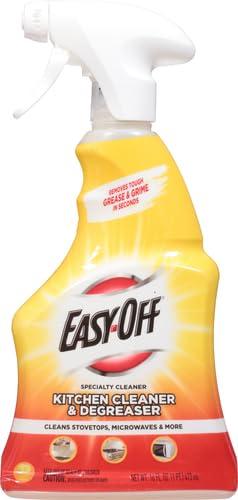 Easy-Off Specialty Kitchen Degreaser Cleaner, Clear, Lemon, 16 Fl Oz - Image 2