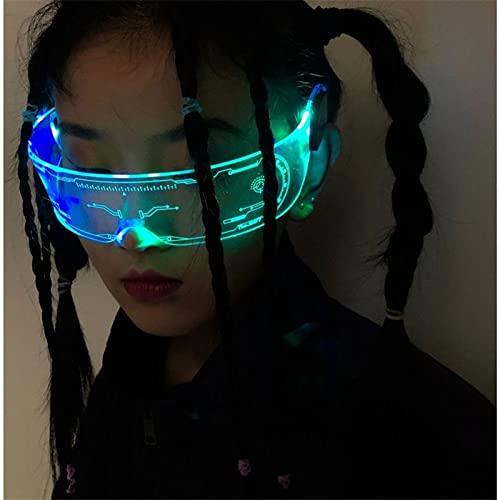 Yowivon Led Light Up Glasses Glow in the Dark Party Supplies Halloween Neon Rave Accessories for Party EDM Festival - Image 4