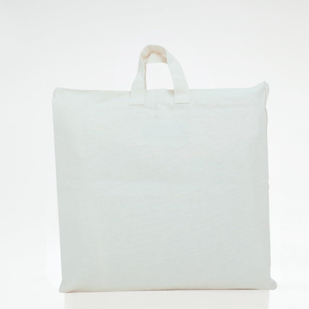 Forever Cotton Premium Cotton Garment Bag, Shawl Bag, Saree Bag,Travel Pack - Cloth Bag (Off-White, Pack Of 1) - Image 2